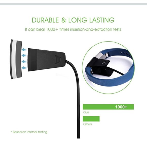 Fitbit Alta - Charging Clip Compatible for Replacement USB Charger Adapter NWOT - Picture 6 of 10